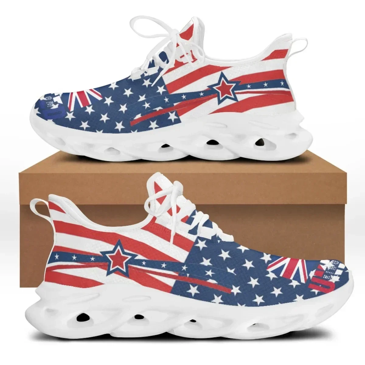 Men'S Shoes Liberty - 7.4 Płaskie buty damskie z nadrukiem