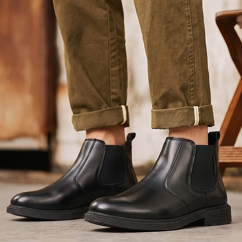 Męskie skórzane botki Chelsea, – Men'S Shoes Hey Dude recenzja i cena