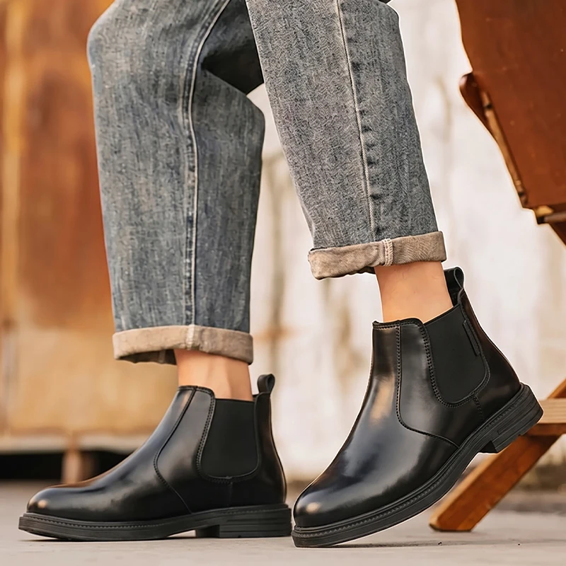 Męskie skórzane botki Chelsea, – Men'S Shoes Hey Dude recenzja i cena