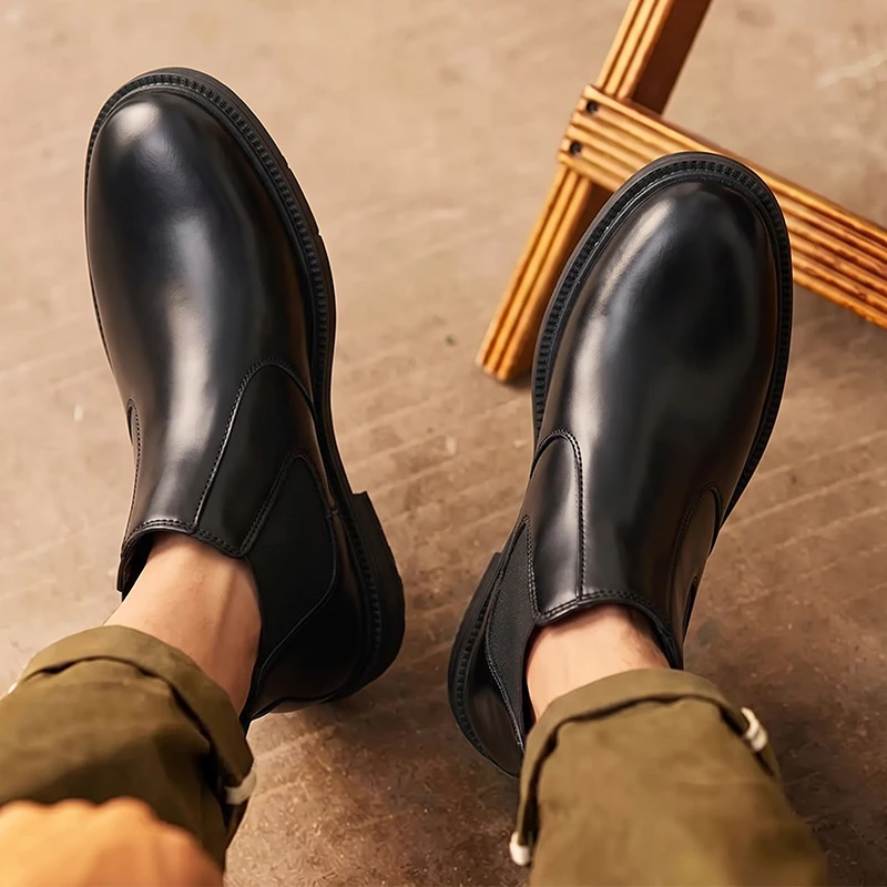 Męskie skórzane botki Chelsea, – Men'S Shoes Hey Dude recenzja i cena