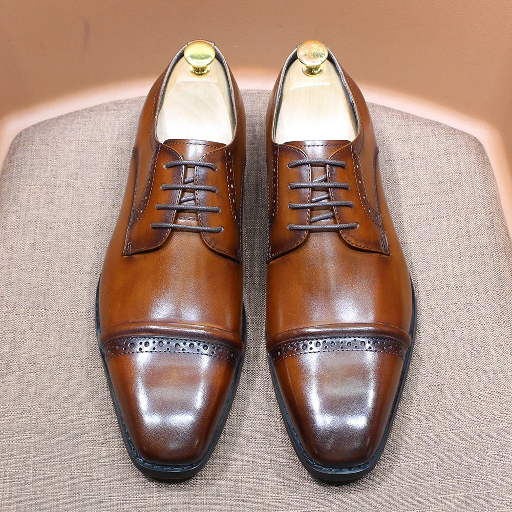 Wytrzymałe oksfordy z noskiem  – Men'S Shoes Smart recenzja i cena
