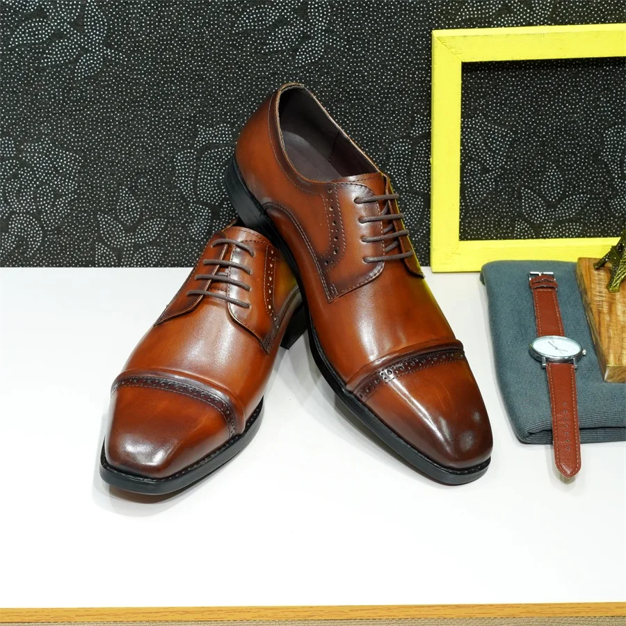 Wytrzymałe oksfordy z noskiem  – Men'S Shoes Smart recenzja i cena