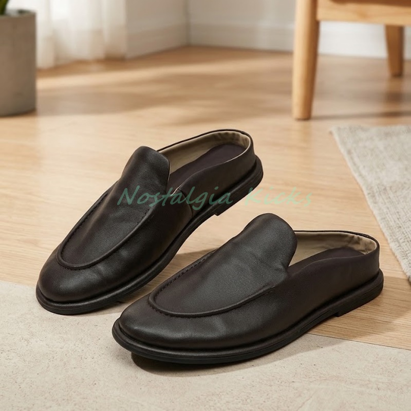 Męskie skórzane mulesy bez pię – Men'S Shoes Smart recenzja i cena