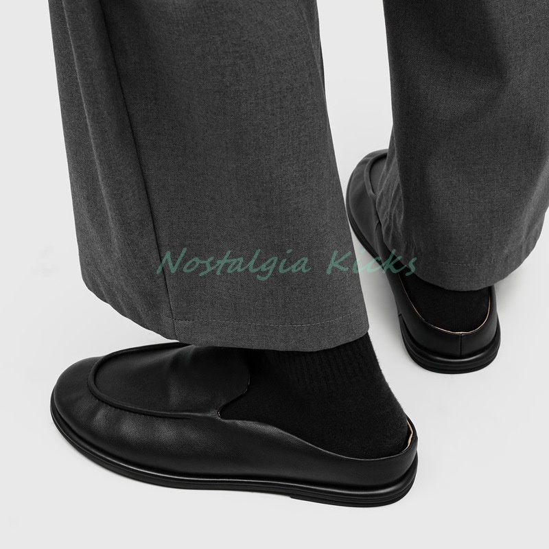Męskie skórzane mulesy bez pię – Men'S Shoes Smart recenzja i cena