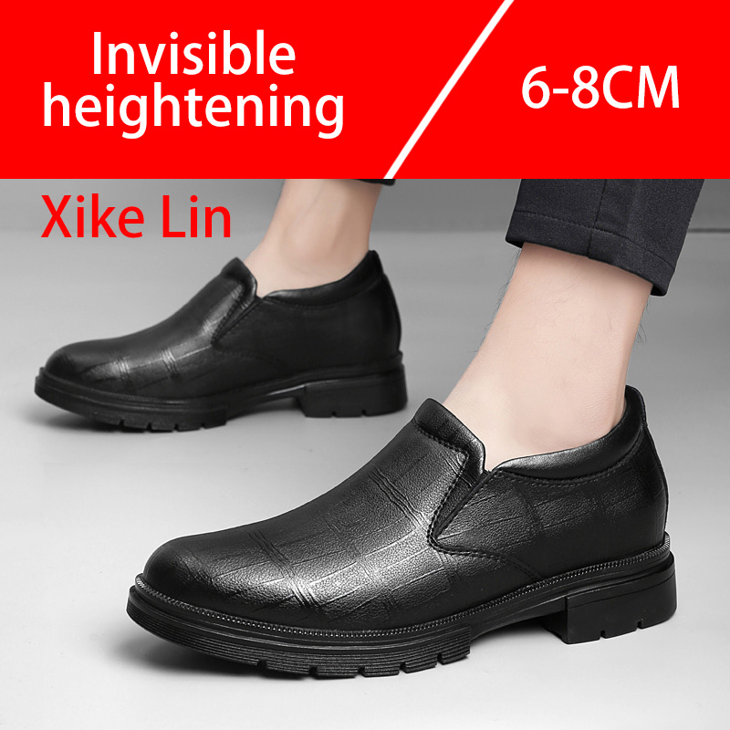 Męskie skórzane buty codzienne – Men'S Shoes With Height Increase recenzja i cena