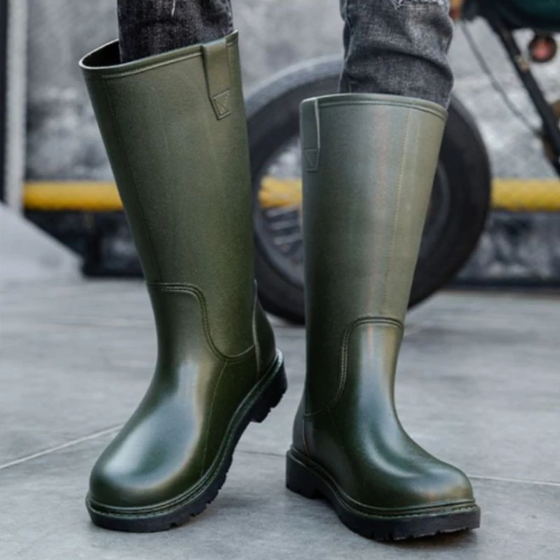 Rain Boots for Men Gum Fishing – Men'S Shoes Water Resistant recenzja i cena