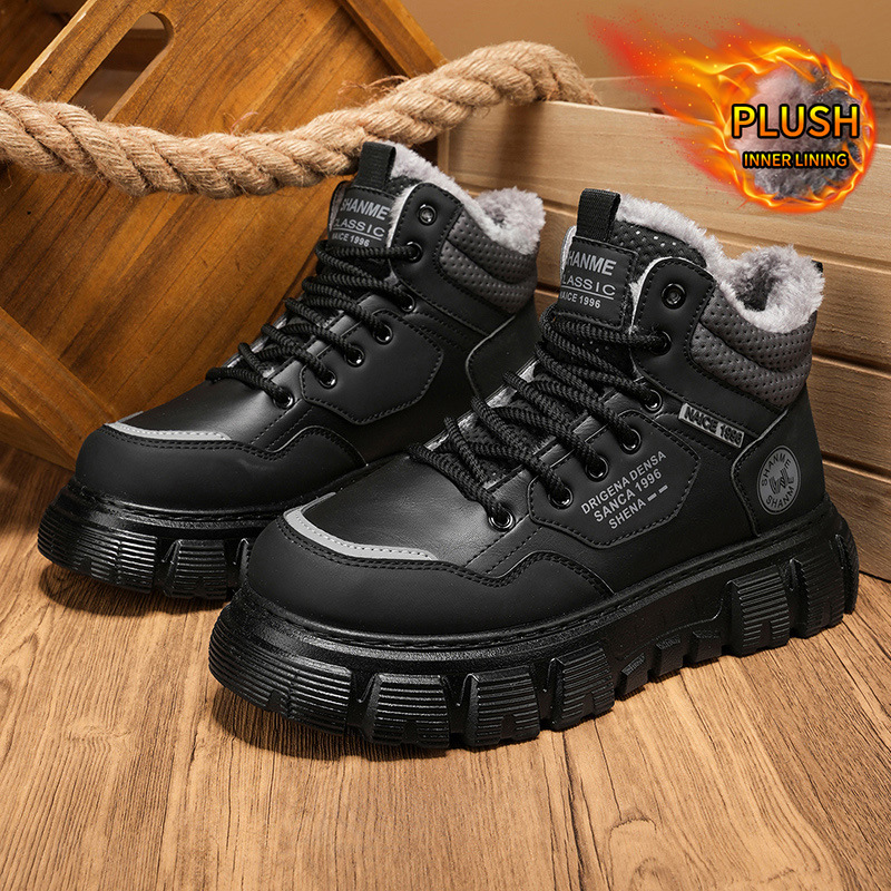 Zimowe, welurowe, wysokie buty – Men'S Shoes With Height Increase recenzja i cena
